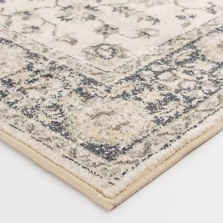 Ivory and Navy Laur Vintage Area Rug, 7x9>Kirklands Home Best