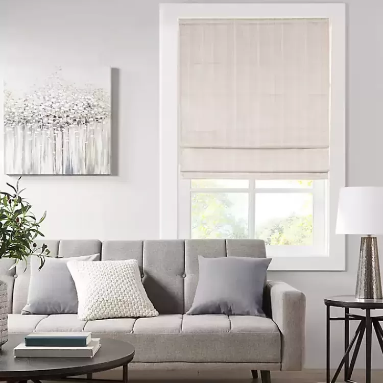 Basketweave Cordless Roman Shade, 35 in.>Kirklands Home Hot