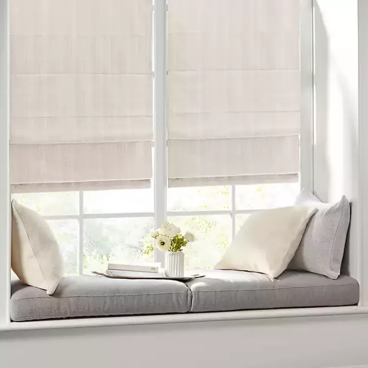 Basketweave Cordless Roman Shade, 27 in.>Kirklands Home Sale