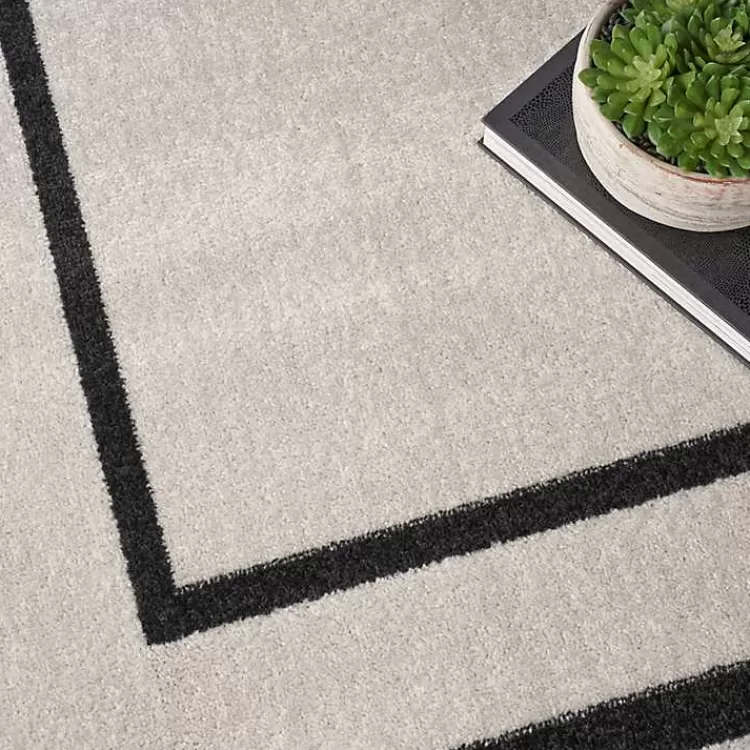 Bordered Indoor/Outdoor Area Rug, 8x10>Kirklands Home Best Sale