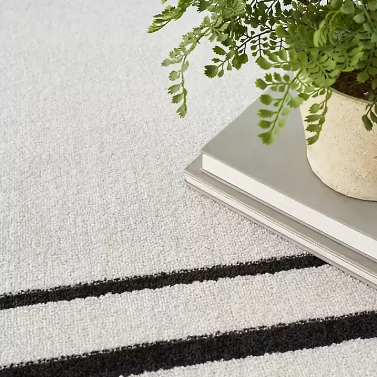 Bordered Indoor/Outdoor Area Rug, 6x9>Kirklands Home Sale