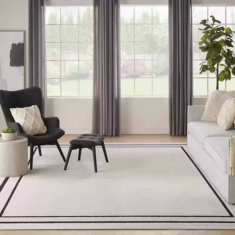 Bordered Indoor/Outdoor Area Rug, 8x10>Kirklands Home Best Sale