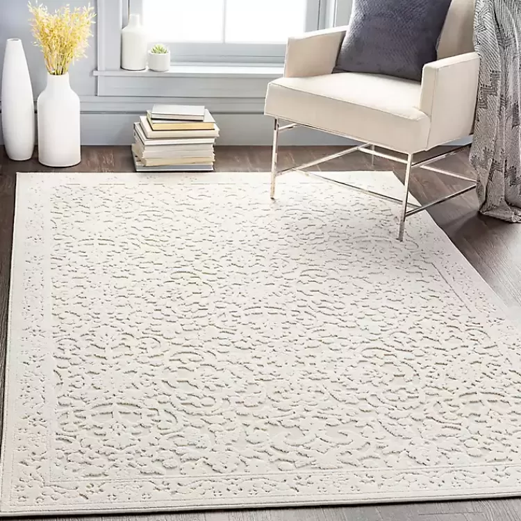 Ivory Botanical Bohemian Area Rug, 8x10>Kirklands Home Discount