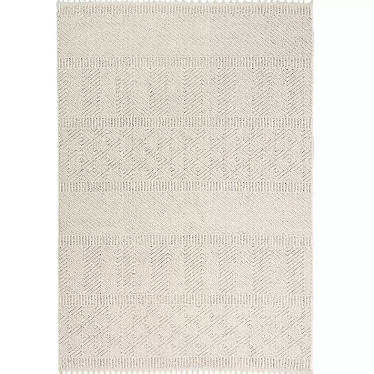Chevron Diamond Tasseled Area Rug, 5x7>Kirklands Home Outlet