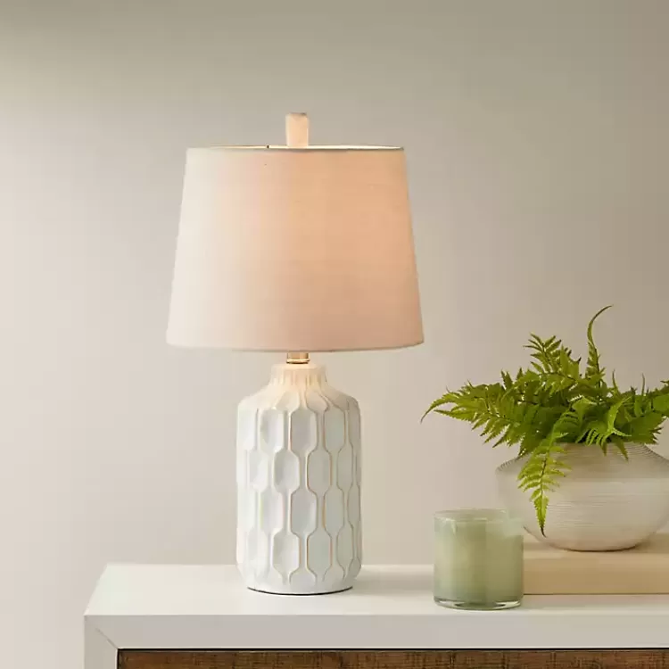 ivory_contour_ceramic_table_lamp_2.webp Ivory Contour Ceramic Table Lamp>Kirklands Home Discount