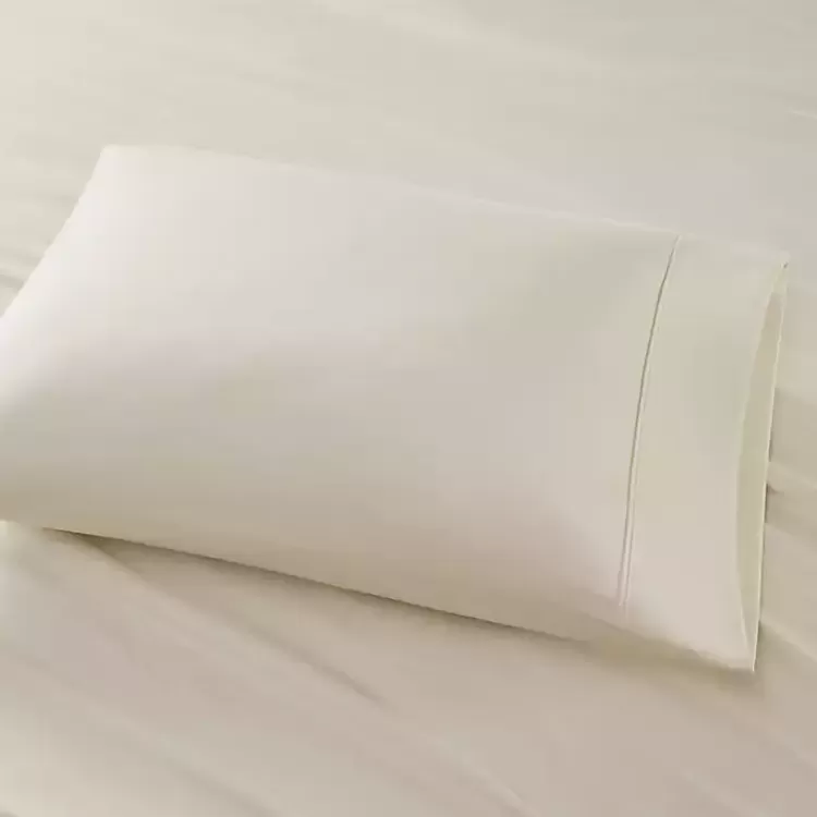 ivory_cotton_blend_sateen_pc_king_sheet_set_4.webp Cotton Blend Sateen 6-pc. King Sheet Set>Kirklands Home Outlet