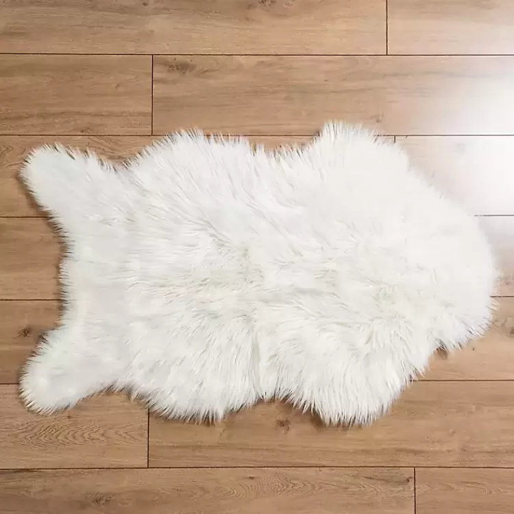 Faux Fur Scatter Rug>Kirklands Home Sale