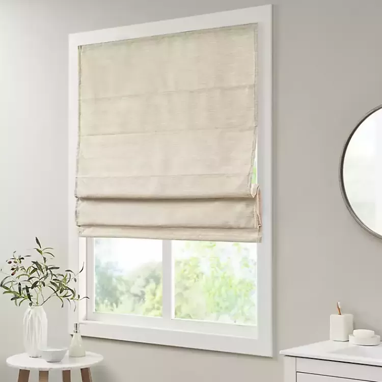 ivory_faux_silk_room_darkening_roman_shade__in_2-1.webp Faux Silk Room Darkening Roman Shade, 27 in.>Kirklands Home Clearance