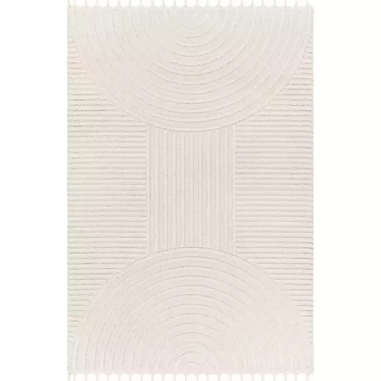 Geometric Lines Tassel Area Rug, 5x7>Kirklands Home Hot