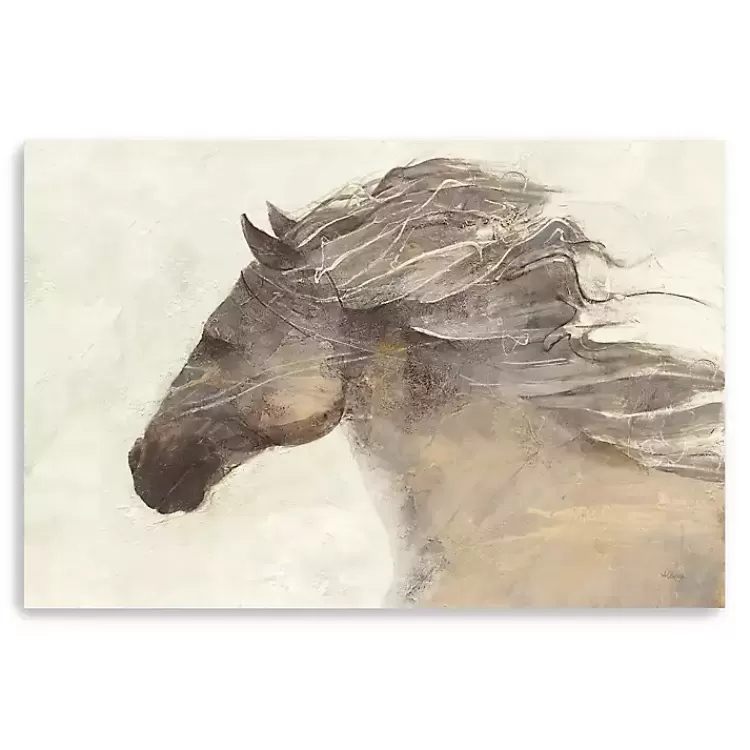 Ivory Into the Wind Canvas Art Print, 60x40 in.>Kirklands Home Cheap