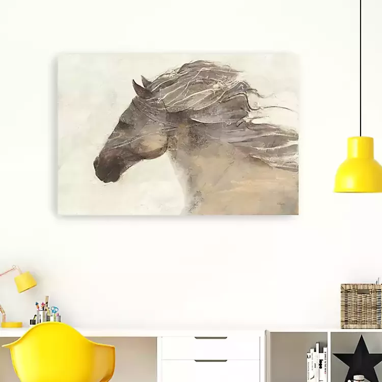 Ivory Into the Wind Canvas Art Print, 60x40 in.>Kirklands Home Cheap