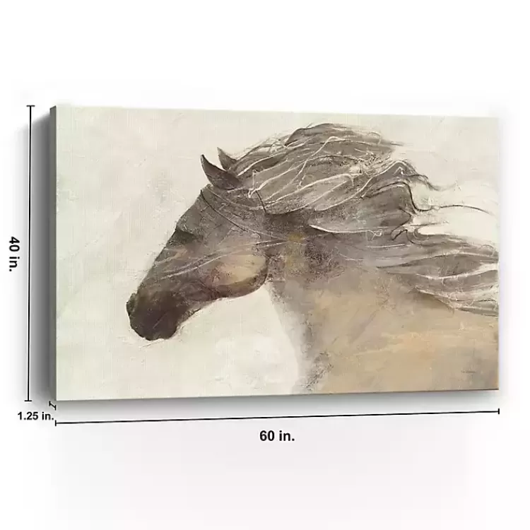Ivory Into the Wind Canvas Art Print, 60x40 in.>Kirklands Home Cheap