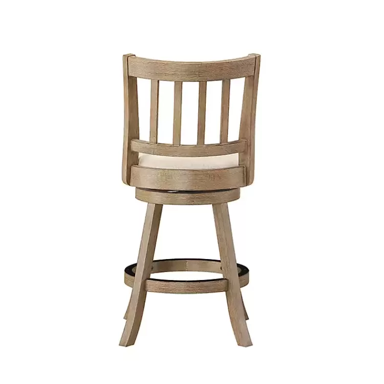 ivory_linen_slat_back_swivel_counter_stool_2.webp Linen Slat Back Swivel Counter Stool>Kirklands Home Cheap
