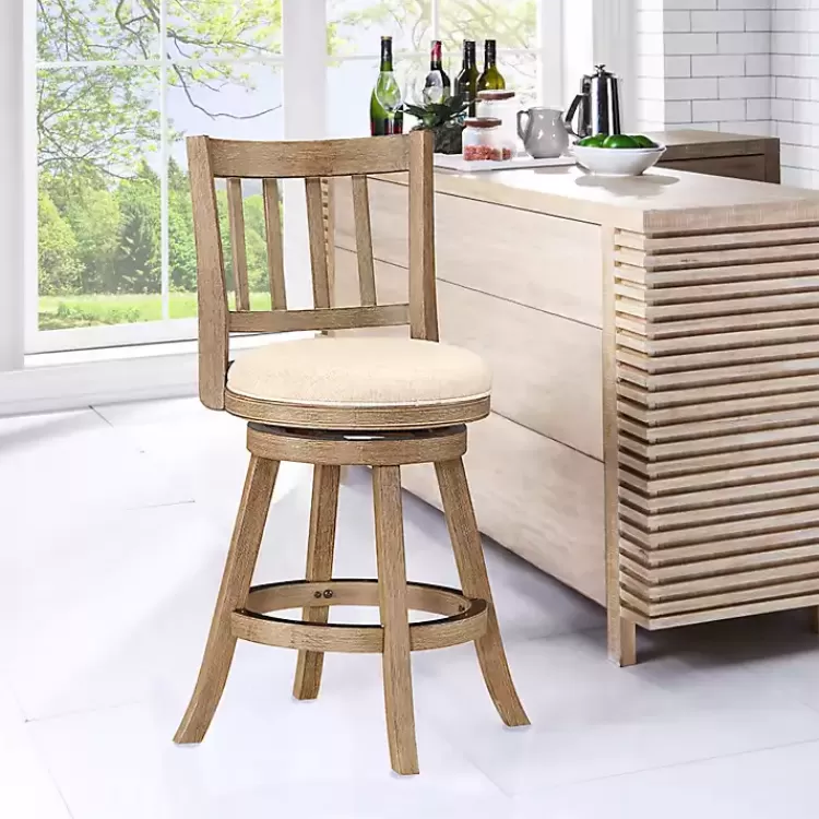 ivory_linen_slat_back_swivel_counter_stool_3.webp Linen Slat Back Swivel Counter Stool>Kirklands Home Cheap