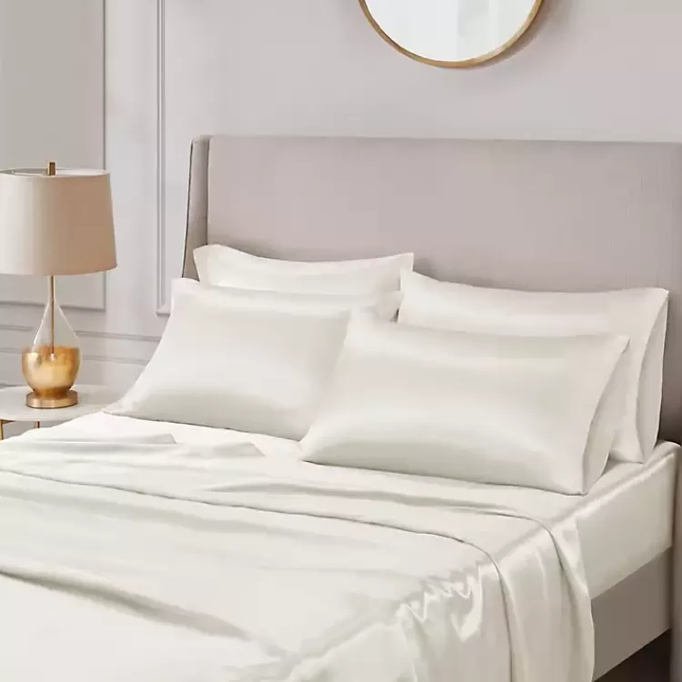 ivory_satin_pc_california_king_sheet_set_3.webp Satin 6-pc. California King Sheet Set>Kirklands Home Outlet