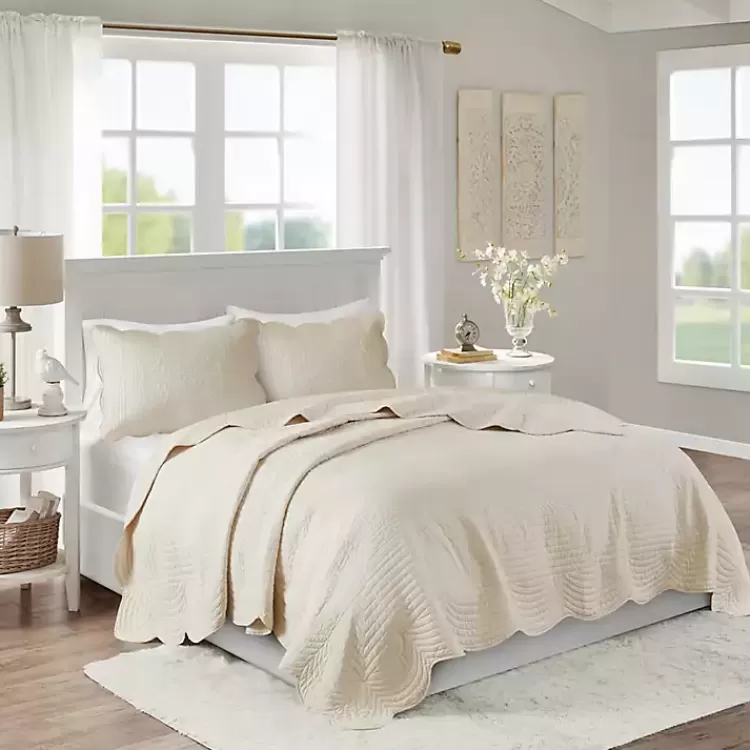 ivory_scalloped_monica_pc_king_coverlet_set_2.webp Scalloped Monica 3-pc. King Coverlet Set>Kirklands Home Best