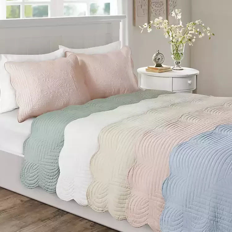 ivory_scalloped_monica_pc_king_coverlet_set_7.webp Scalloped Monica 3-pc. King Coverlet Set>Kirklands Home Best