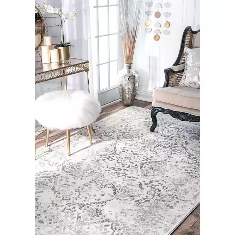 Ivory Vintage Odell Square Area Rug, 8 ft.>Kirklands Home Store