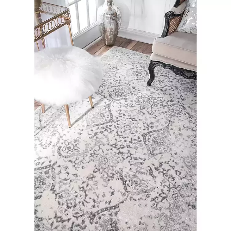 Ivory Vintage Odell Square Area Rug, 8 ft.>Kirklands Home Store