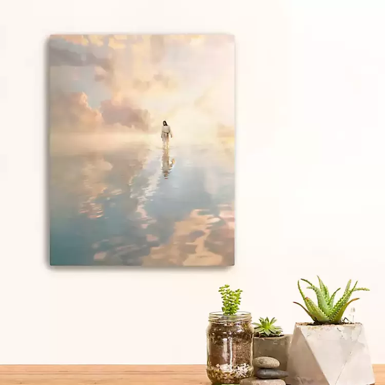 Jesus Walking on Water Canvas Art Print, 16x20 in.>Kirklands Home Sale