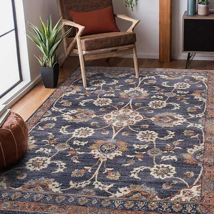 Jordan Bea Navy Blue Area Rug, 6x9>Kirklands Home Cheap