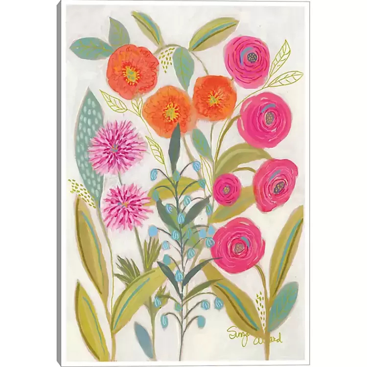 Joyful Garden VII Framed Canvas Art Print>Kirklands Home Best Sale