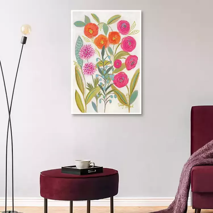 Joyful Garden VII Framed Canvas Art Print>Kirklands Home Best Sale