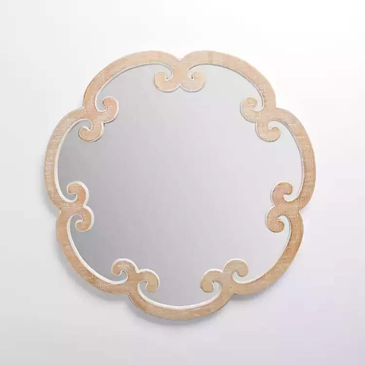 Juliette Curled Frame Wood Wall Mirror>Kirklands Home Best