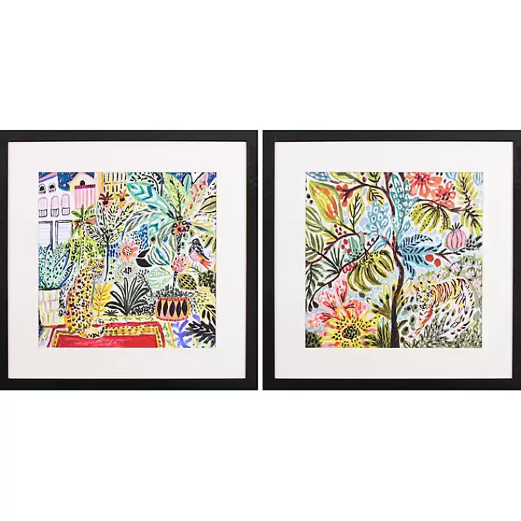 Jungle Cat Landscape Framed Art Prints, Set of 2>Kirklands Home Cheap