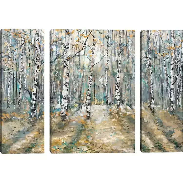 Kaleidoscope Trees Canvas Art Prints, Set of 3>Kirklands Home Shop