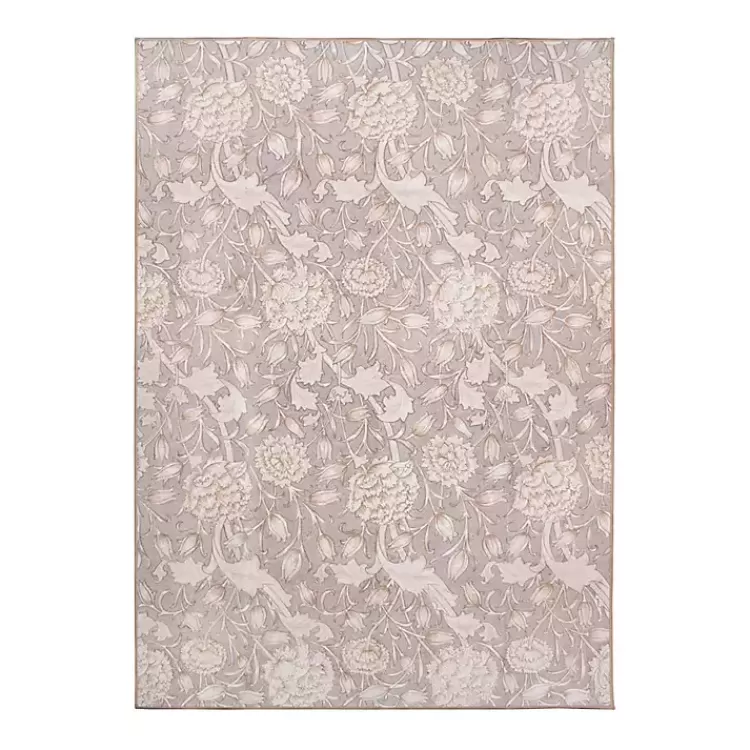 Kalini Natural Floral Washable Area Rug, 5x7>Kirklands Home Flash Sale