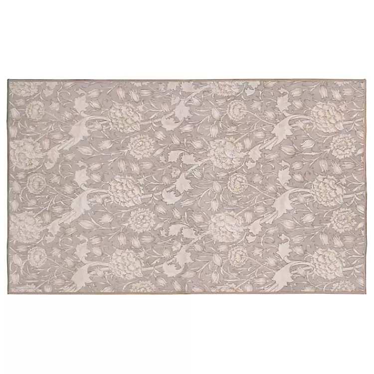 Kalini Natural Floral Washable Area Rug, 3x5>Kirklands Home Hot