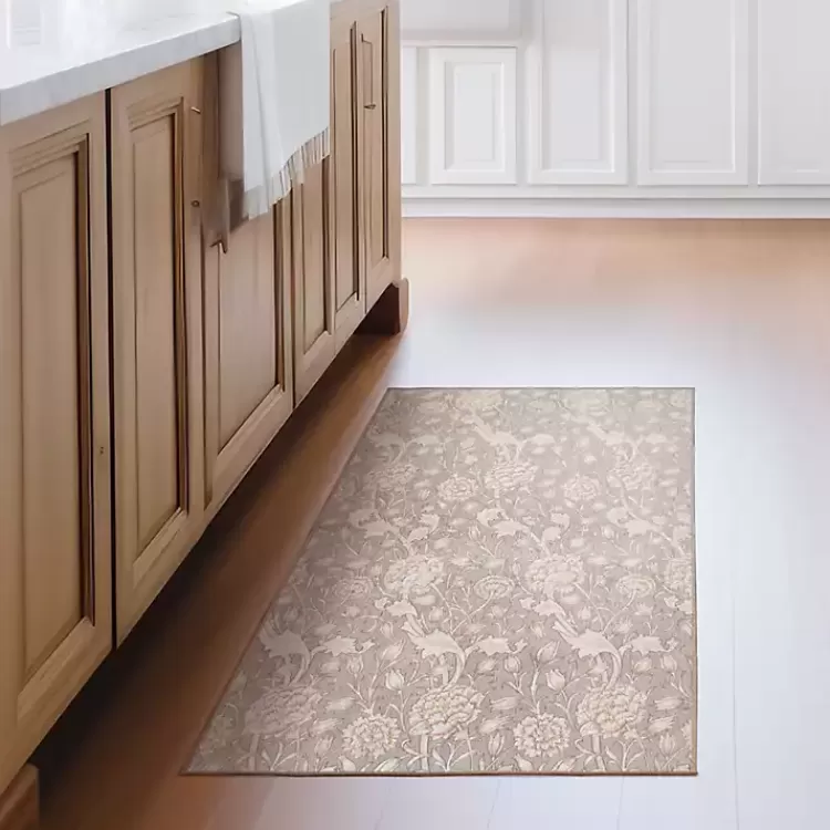 Kalini Natural Floral Washable Area Rug, 3x5>Kirklands Home Hot