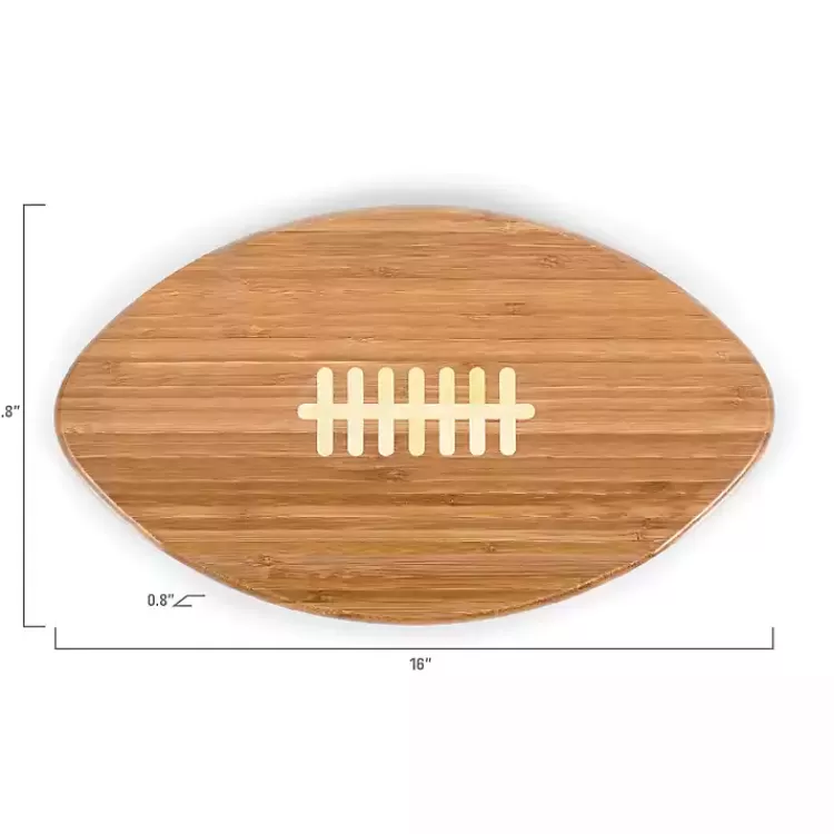 kansas_city_chiefs_bamboo_football_cutting_board_5.webp Kansas City Chiefs Bamboo Football Cutting Board>Kirklands Home Fashion