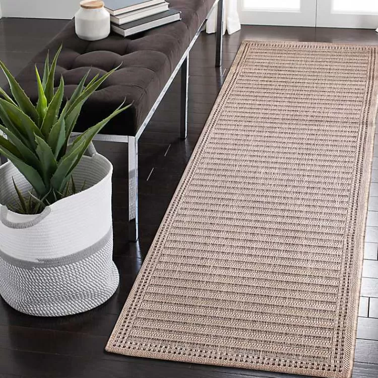 Kaya Natural Gradient Indoor/Outdoor Runner, 2x7>Kirklands Home Outlet
