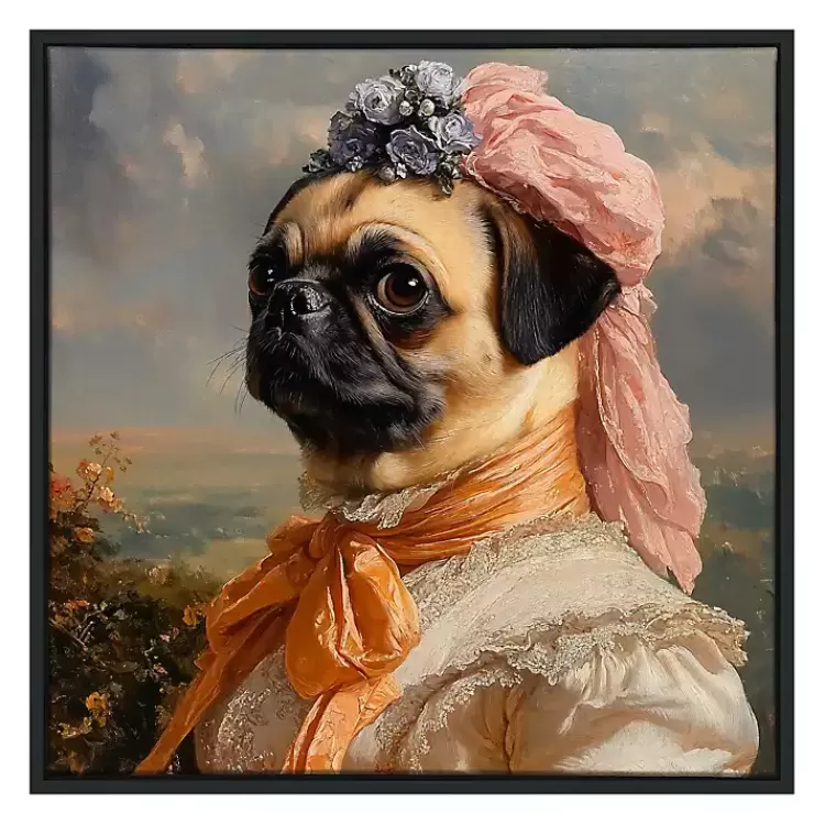 Lady Petunia Pugington Framed Art Print>Kirklands Home Online