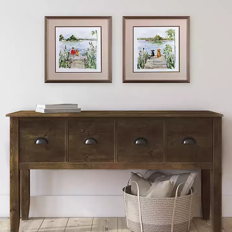 Lake Dock Framed Art Prints, Set of 2>Kirklands Home Store