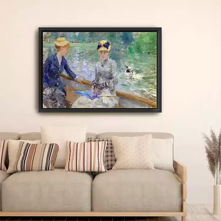 Lake in the Bois De Boulogne Framed Canvas Print>Kirklands Home Shop