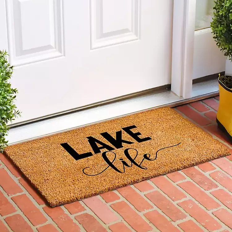 Lake Life Script Doormat>Kirklands Home Best