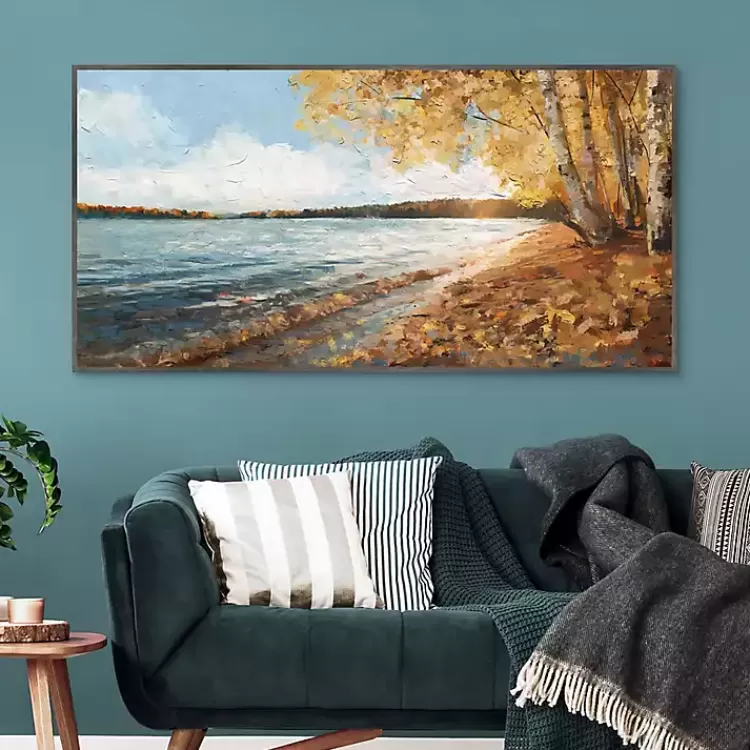 Lakeside Colors Framed Canvas Art Print>Kirklands Home Discount