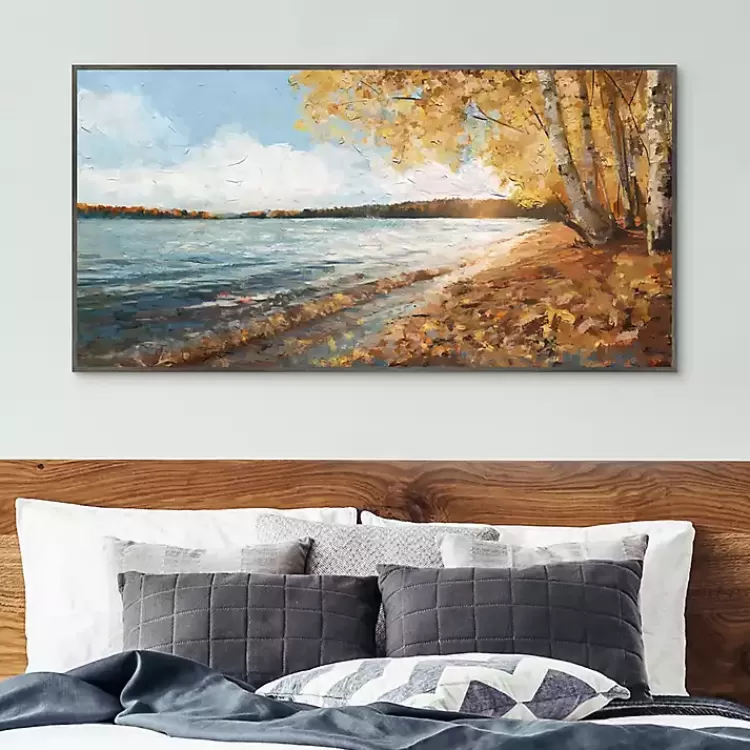 Lakeside Colors Framed Canvas Art Print>Kirklands Home Discount