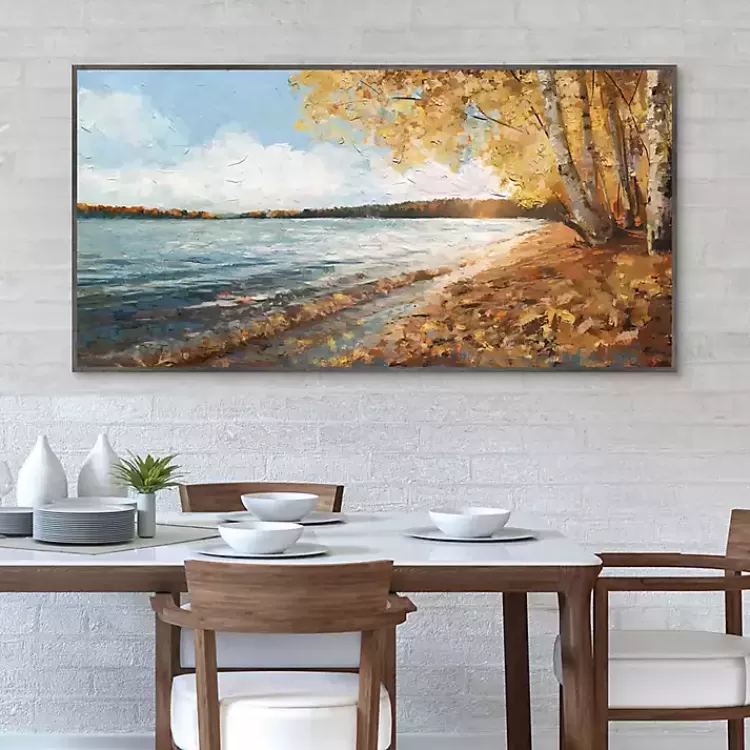 Lakeside Colors Framed Canvas Art Print>Kirklands Home Discount