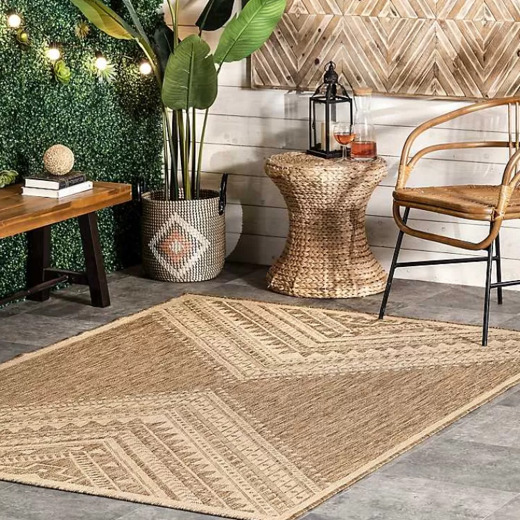Landy Aztec Outdoor Rug, 5x8>Kirklands Home Clearance