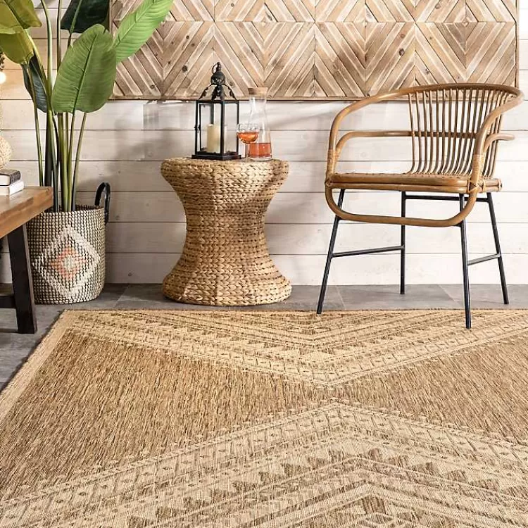 landy_tan_aztec_outdoor_rug_x_2-1.webp Landy Aztec Outdoor Rug, 5x8>Kirklands Home Clearance