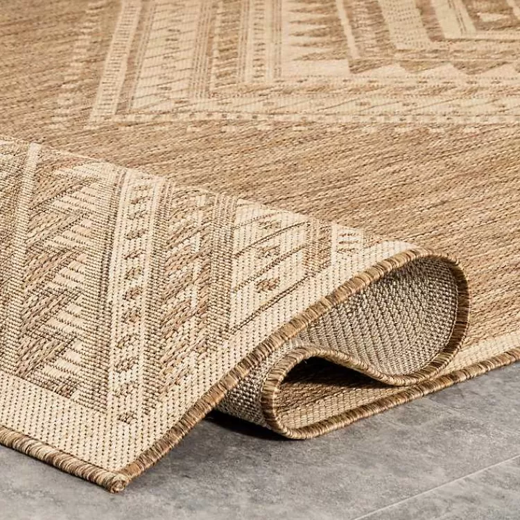 landy_tan_aztec_outdoor_rug_x_4-1.webp Landy Aztec Outdoor Rug, 5x8>Kirklands Home Clearance