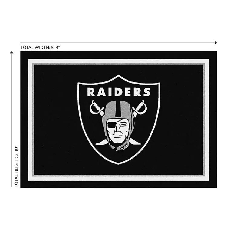 Las Vegas Raiders Area Rug, 4x6>Kirklands Home Online