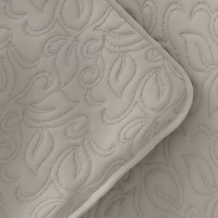 latte_floral_stitch_pc_queen_quilt_set_4.webp Latte Floral Stitch 3-pc. Queen Quilt Set>Kirklands Home Hot