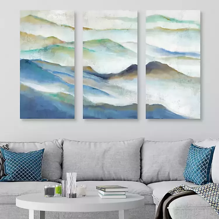 Layered View I Canvas Art Prints, Set of 3>Kirklands Home Discount
