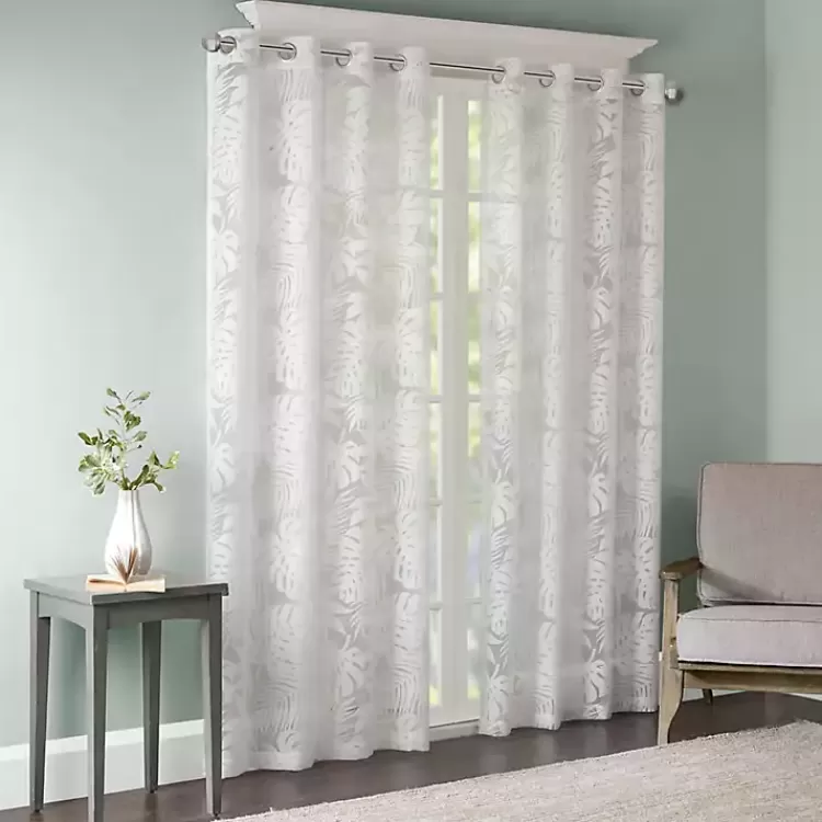Leilani Palm Leaf Curtain Panel, 84 in.>Kirklands Home Best