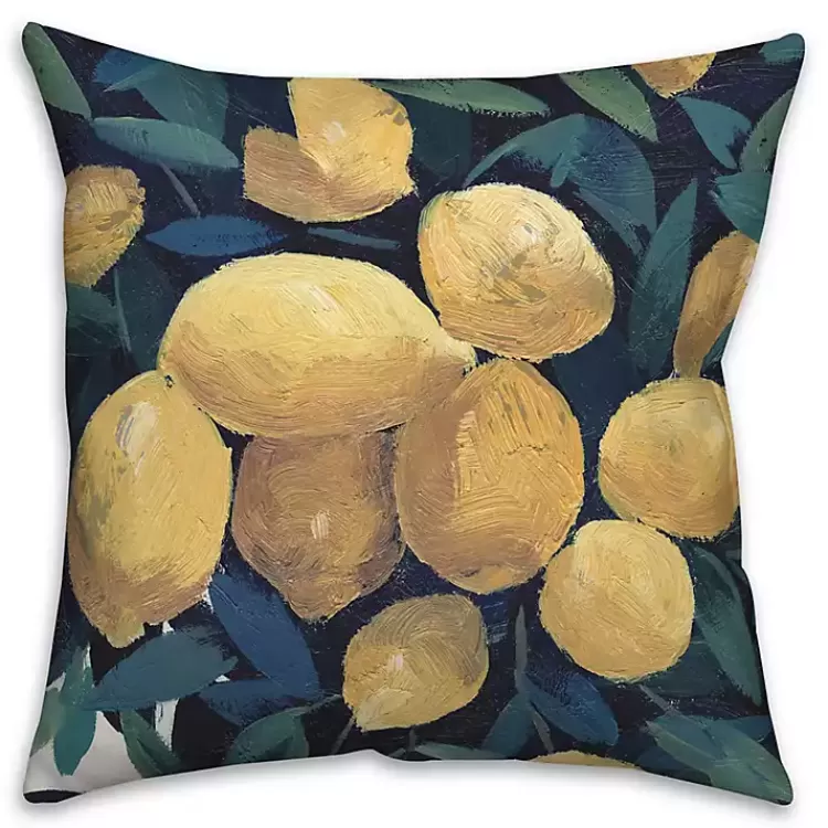 Lemon Tree Outdoor Throw Pillow>Kirklands Home Outlet